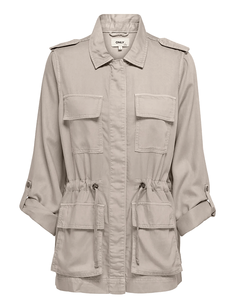 ONLY - ONLKENYA B LIFE UTILITY JACKET CC OTW - vestes utilitaires - cobblestone - 1