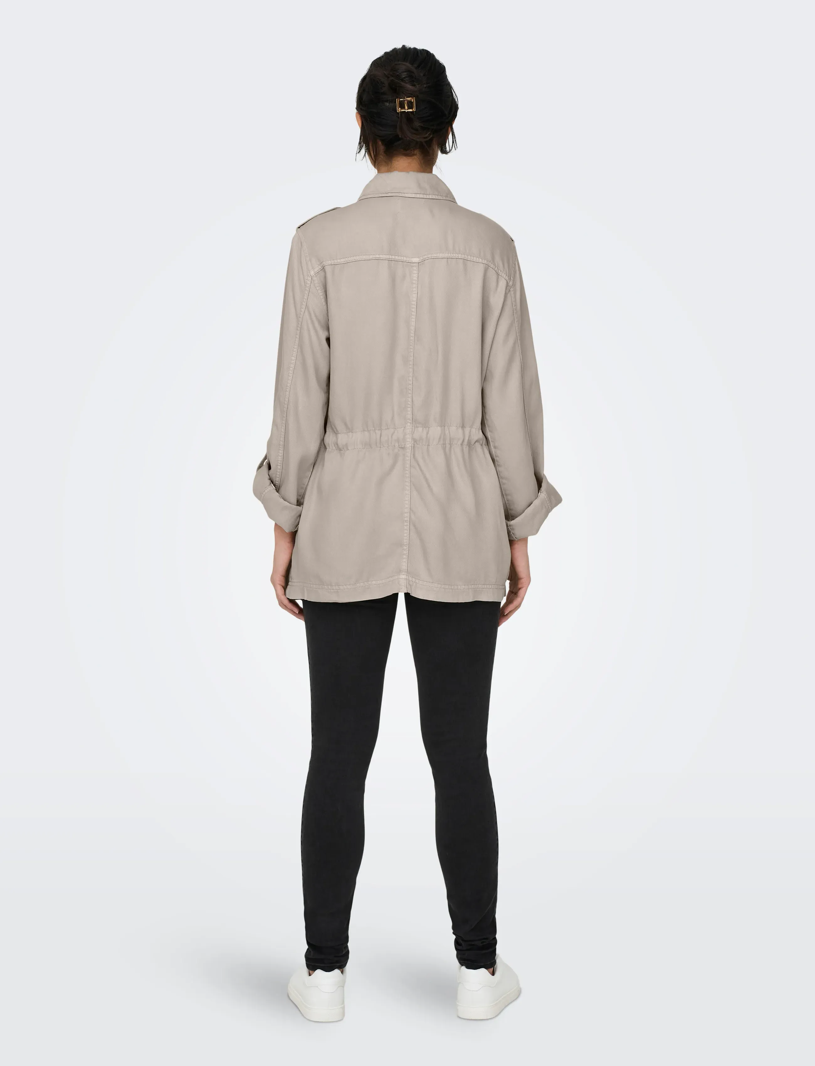 ONLY - ONLKENYA B LIFE UTILITY JACKET CC OTW - utility jackets - cobblestone - 3
