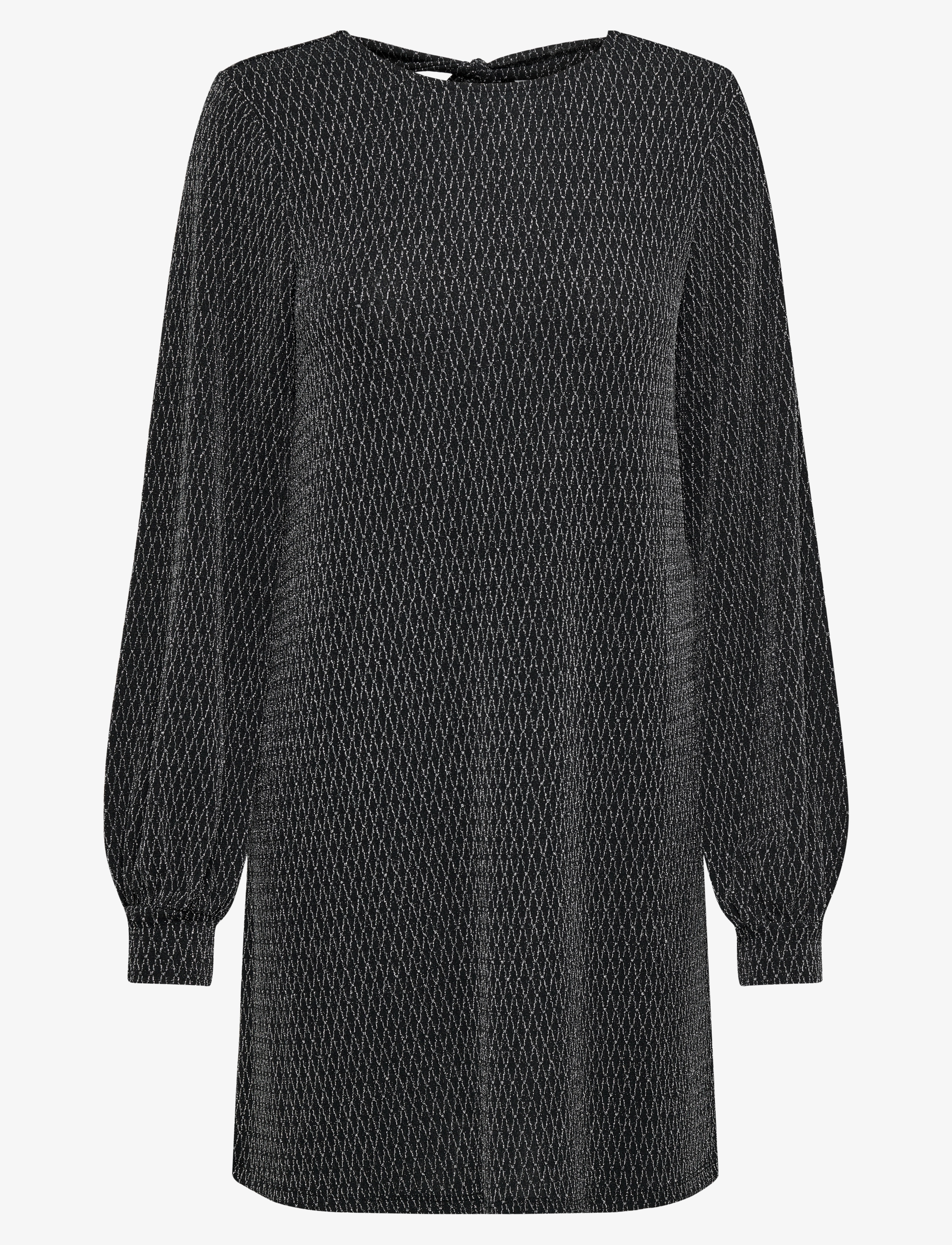 ONLY Onlcarol L/S Glitter Bow Kleid Jrs Schwarz - S - Damen