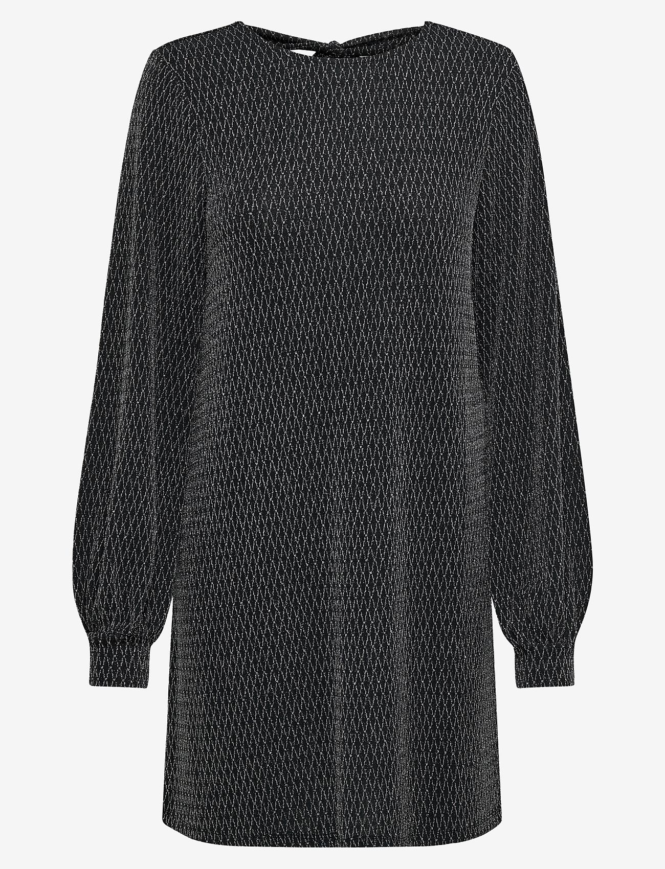 ONLY - ONLCAROL L/S GLITTER BOW DRESS JRS - festkjoler - black - 1