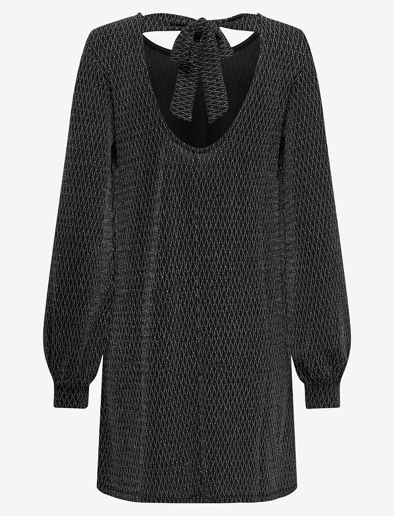 ONLY - ONLCAROL L/S GLITTER BOW DRESS JRS - festkjoler - black - 2