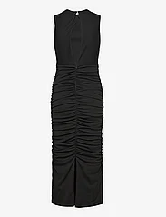 ONLY - ONLNEW FOX S/L RUCHING LONG DRESS JRS - tettsittende kjoler - black - 1
