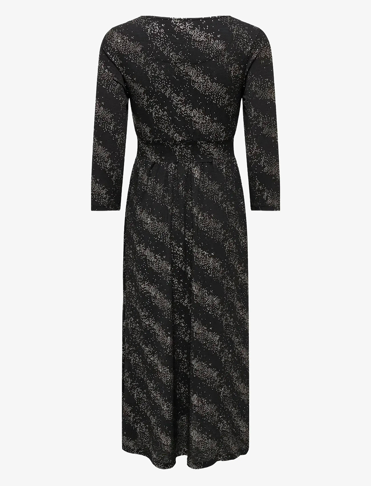ONLY - ONLNEW PELLA L/S FOIL WRAP DRESS JRS - festkjoler - black - 1