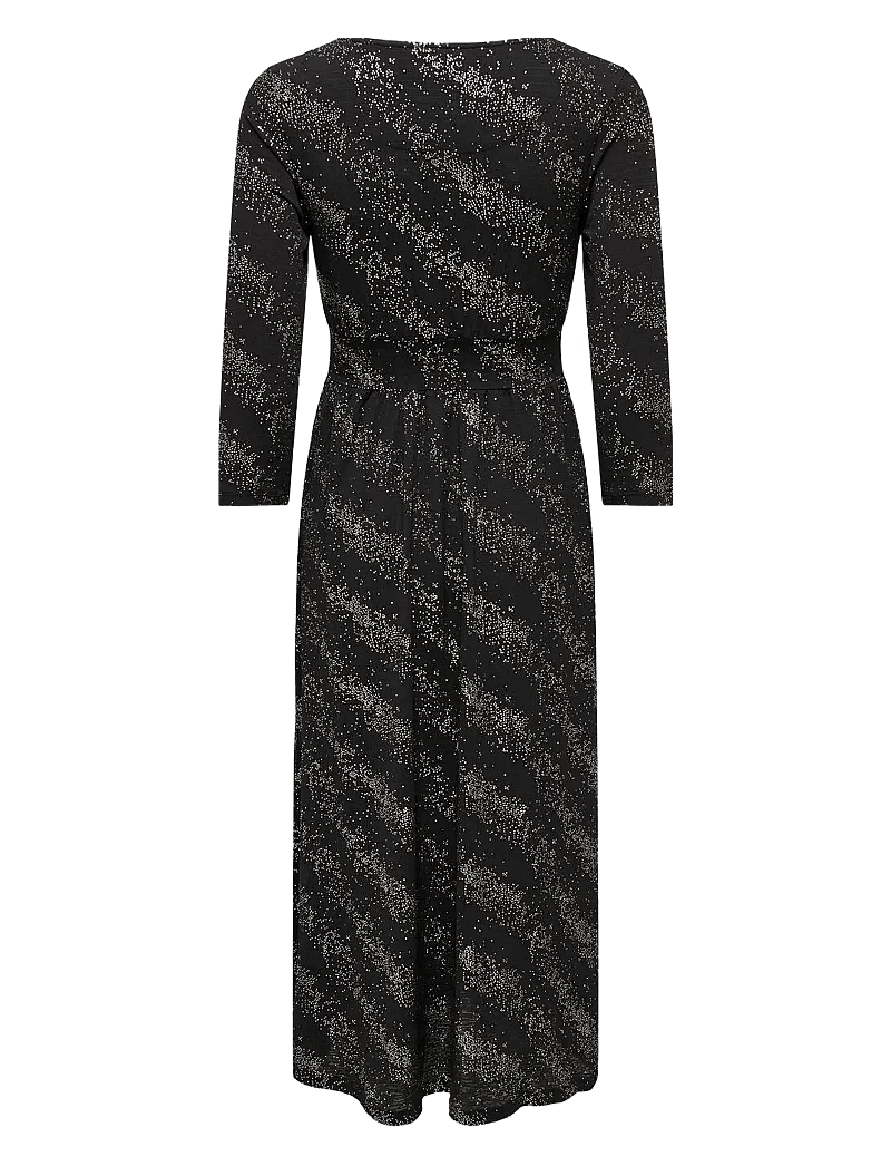 ONLY - ONLNEW PELLA L/S FOIL WRAP DRESS JRS - festkjoler - black - 1
