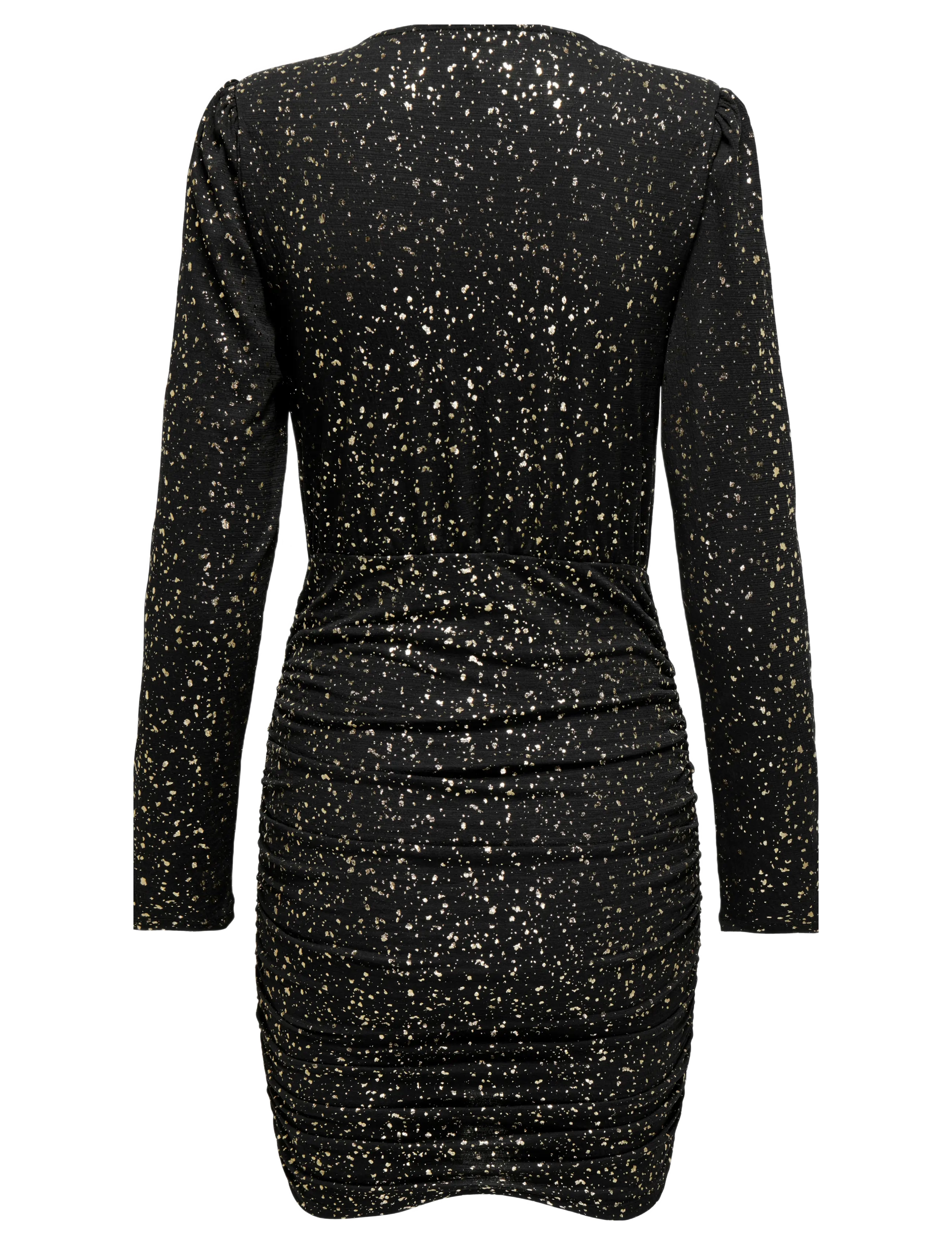 ONLY - ONLNEW PELLA L/S WRAP FOIL DRESS JRS - die niedrigsten preise - black - 2