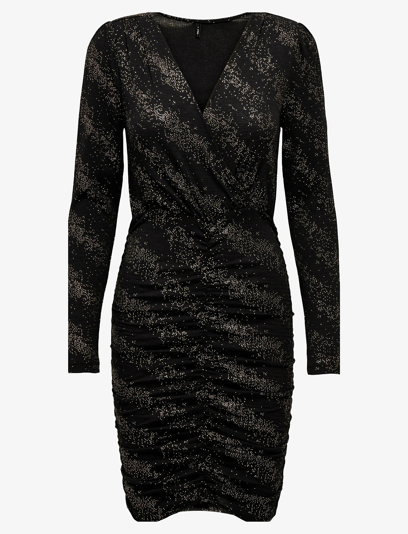 ONLY - ONLNEW PELLA L/S WRAP FOIL DRESS JRS - etuikleider - black - 1