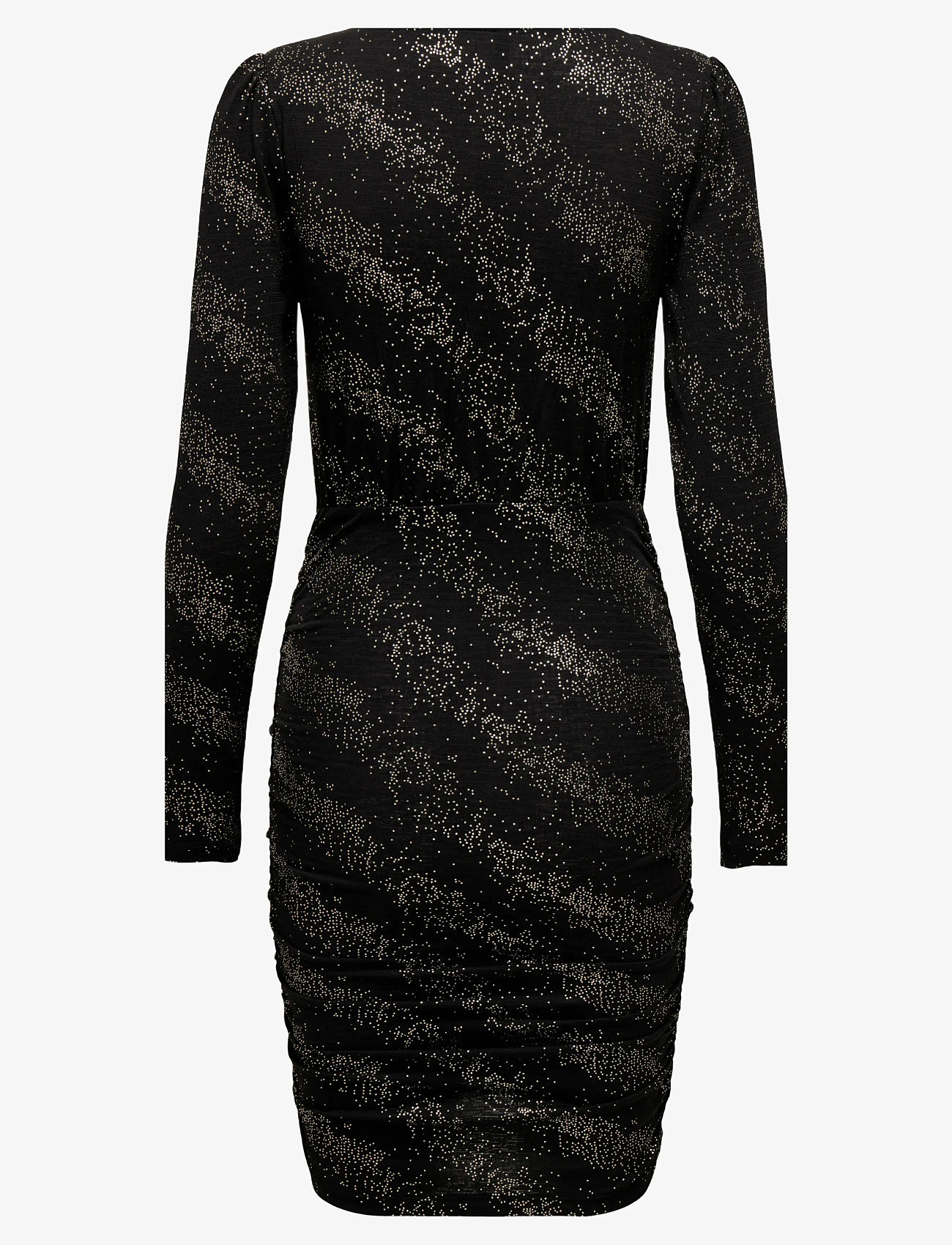 ONLY - ONLNEW PELLA L/S WRAP FOIL DRESS JRS - etuikleider - black - 2