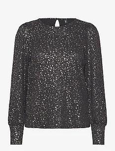 ONLPELLA L/S FOIL PUFF TOP JRS, ONLY