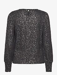 ONLY - ONLPELLA L/S FOIL PUFF TOP JRS - long-sleeved blouses - black - 1