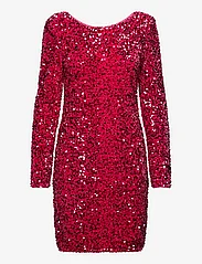 ONLY - ONLCONFIDENCE L/S SEQUINS DRESS JRS - kleitas ar vizuļiem - raspberry sorbet - 0