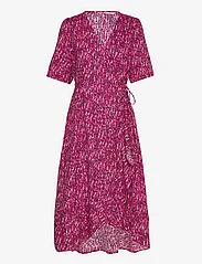 ONLY - ONLLEAH S/S WRAP MIDI DRESS EX PTM - wrap dresses - fuchsia purple - 0