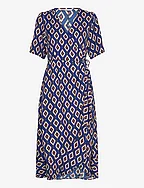 ONLLEAH S/S WRAP MIDI DRESS EX PTM - SURF THE WEB