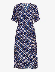 ONLY - ONLLEAH S/S WRAP MIDI DRESS EX PTM - robes portefeuille - surf the web - 0