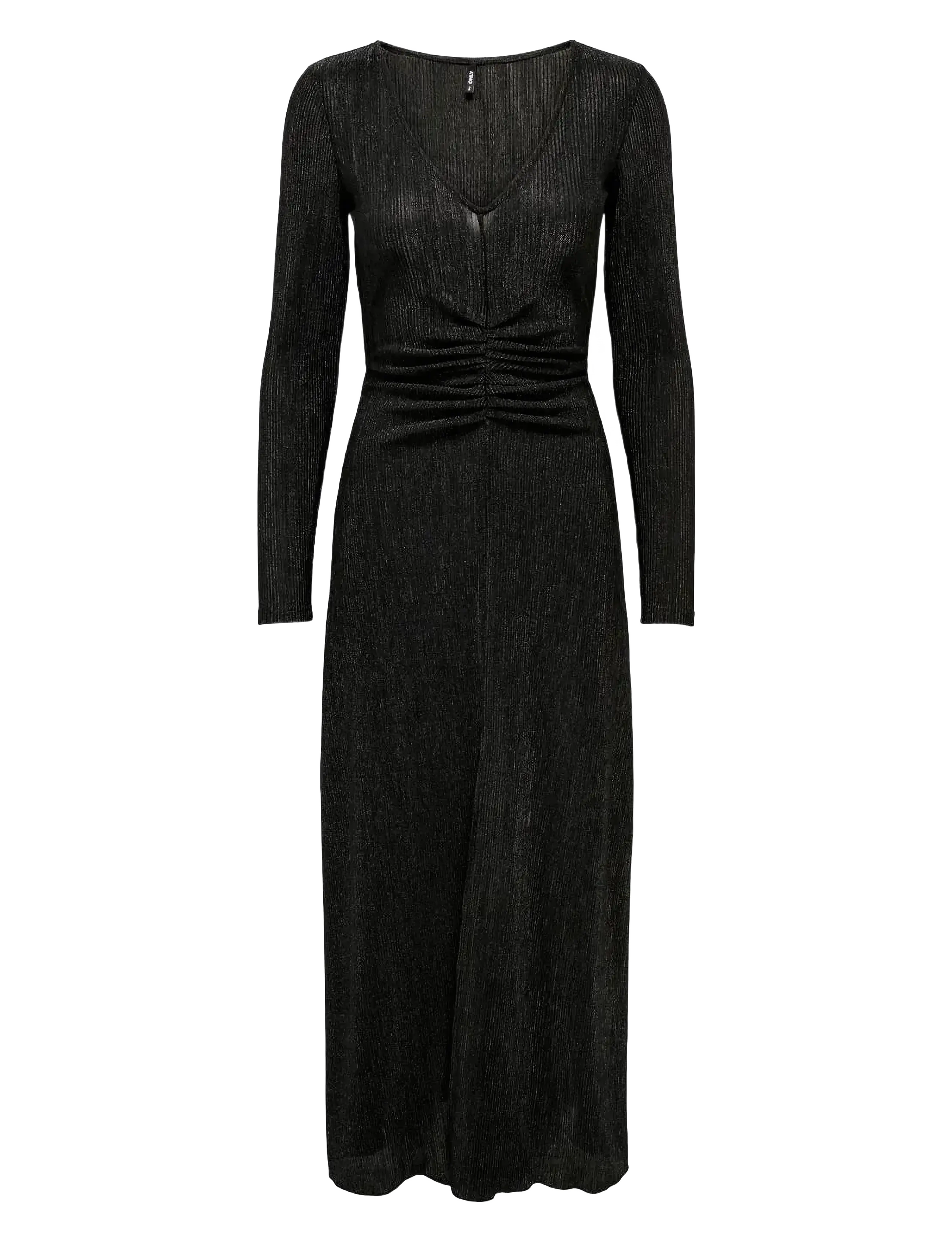 ONLY Onlace L/S V-Ausschnitt Shine Kleid Jrs Schwarz - M - Damen