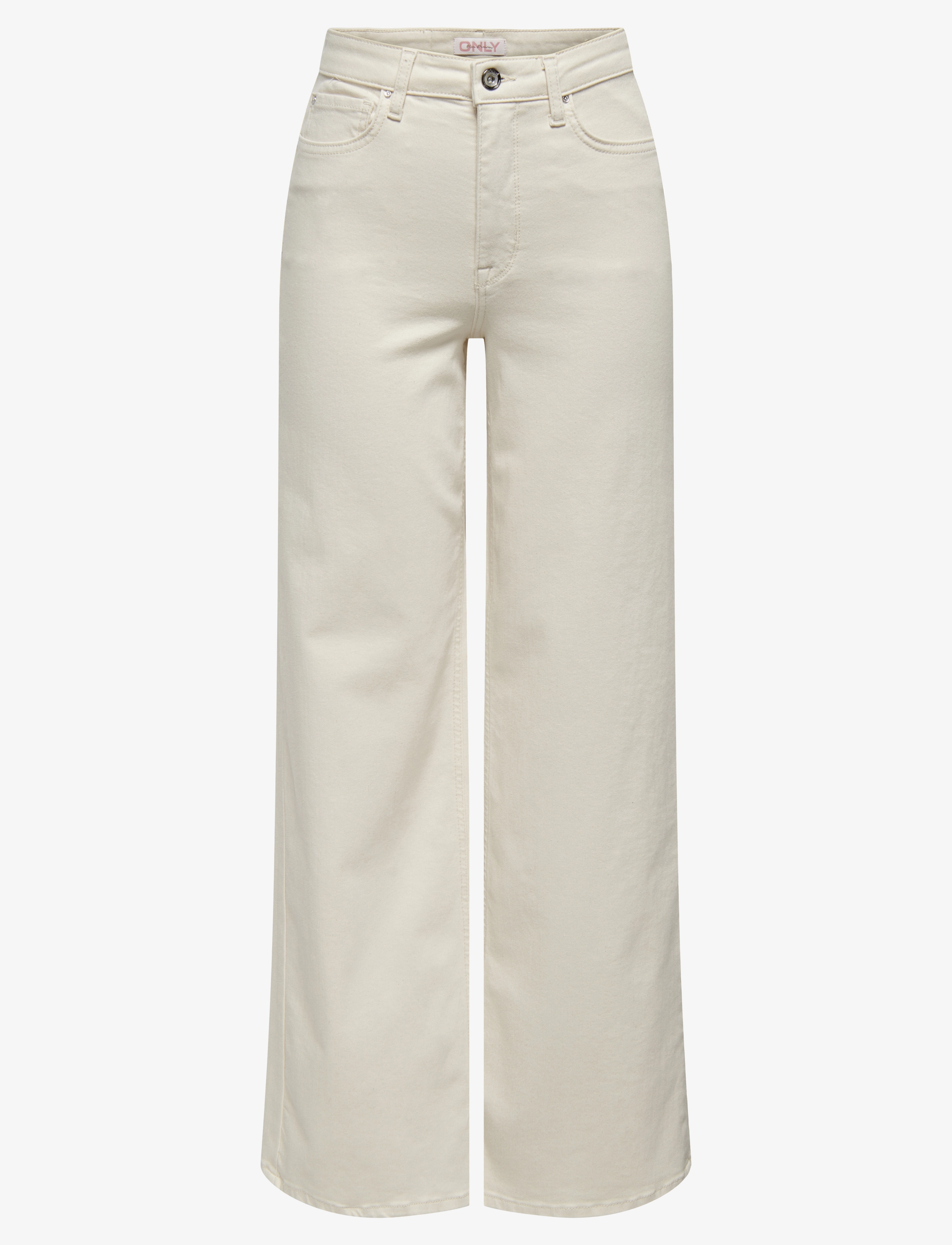 ONLY ONLMADISON BLUSH HW WIDE DNM CRO NOOS - Jeans - ECRU / cream