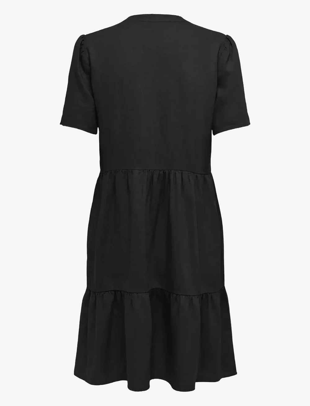 ONLY - ONLTIRI-CARO S/S V-NECK LIN DRESS CC PNT - konfirmationstøj - black - 2