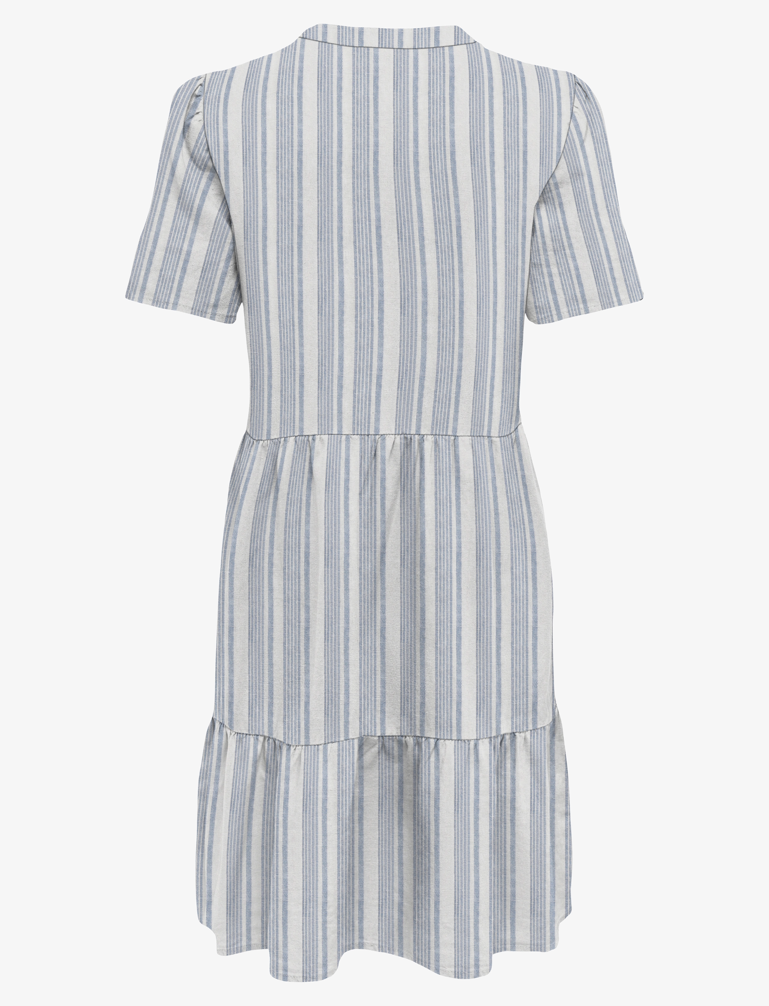 ONLY - ONLTIRI-CARO S/S V-NECK LIN DRESS CC PNT - konfirmatsioon - coronet blue - 1