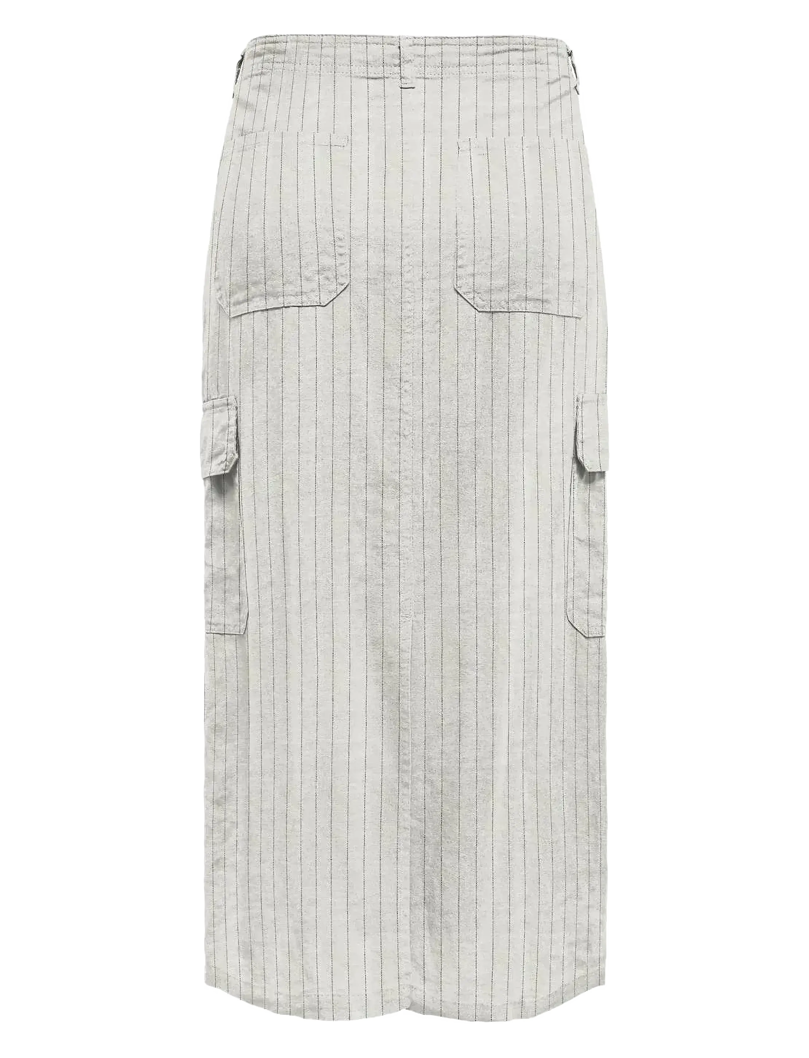 ONLY - ONLMALFY-CARO LINEN LONG SKIRT PNT - maxi nederdele - cloud dancer - 2