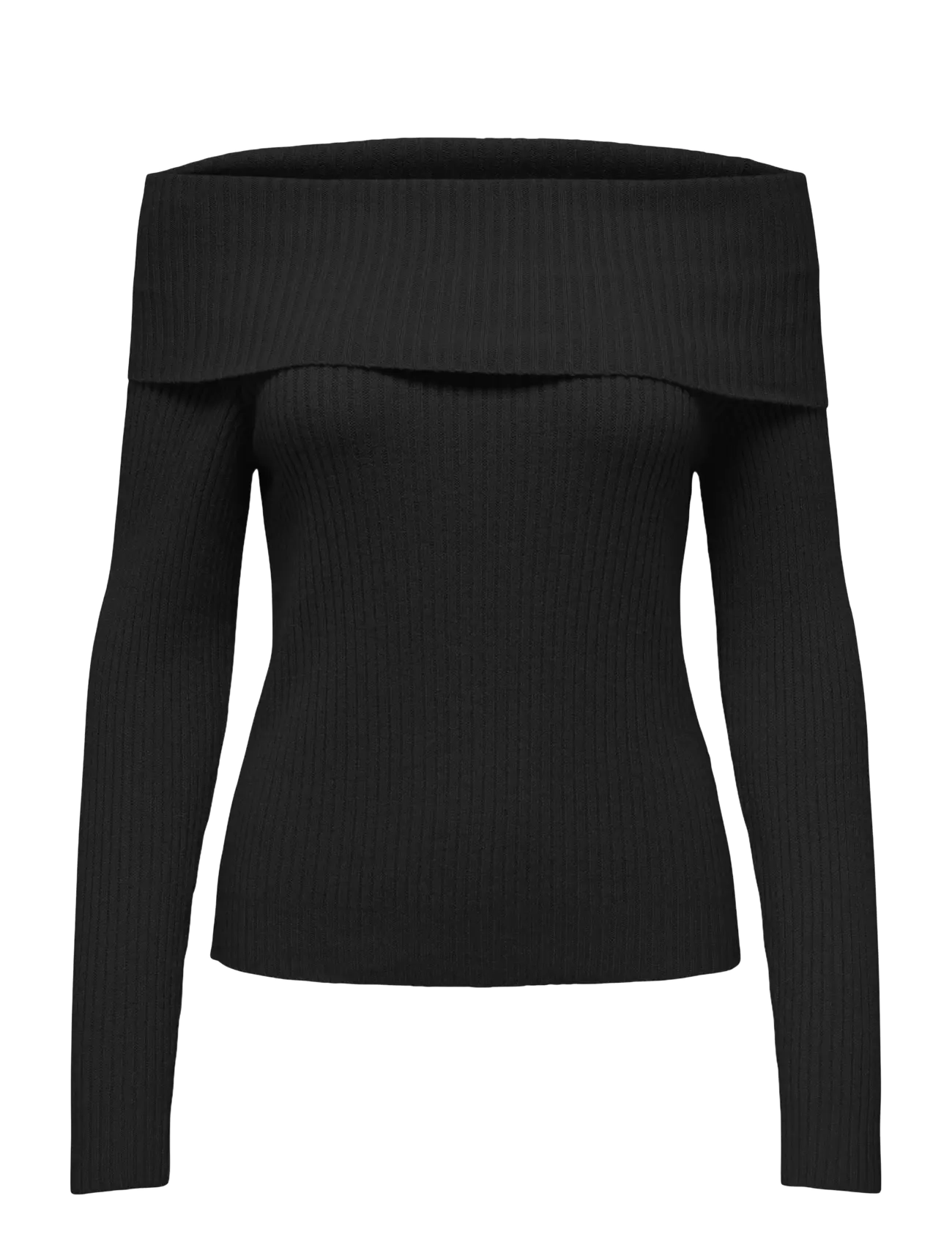 ONLY ONLKATIA LS OFF SHOULDER KNT NOOS - Kleidung - BLACK / black
