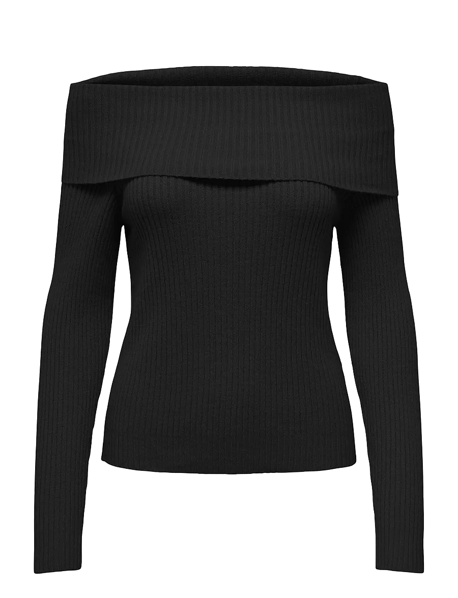 ONLY - ONLKATIA LS OFF SHOULDER KNT NOOS - pullover - black - 1