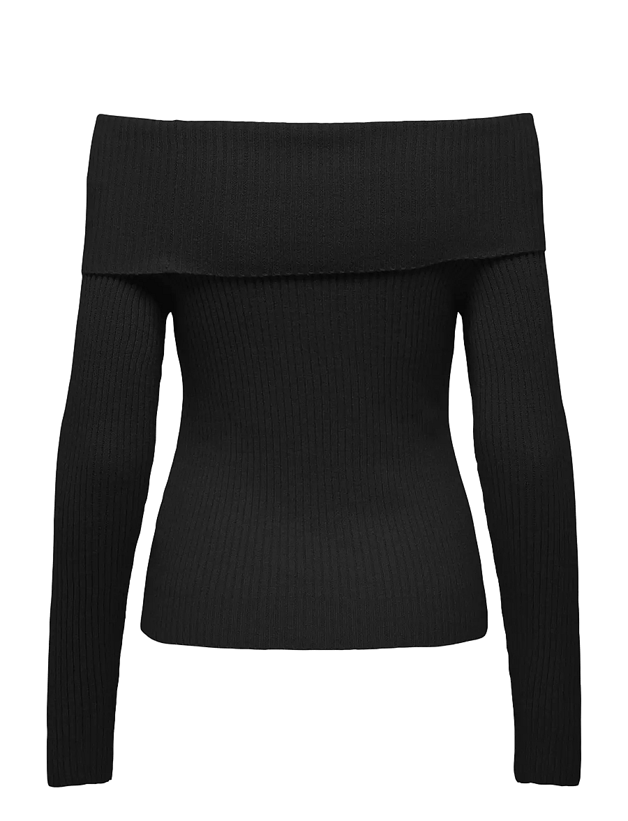 ONLY - ONLKATIA LS OFF SHOULDER KNT NOOS - pullover - black - 2