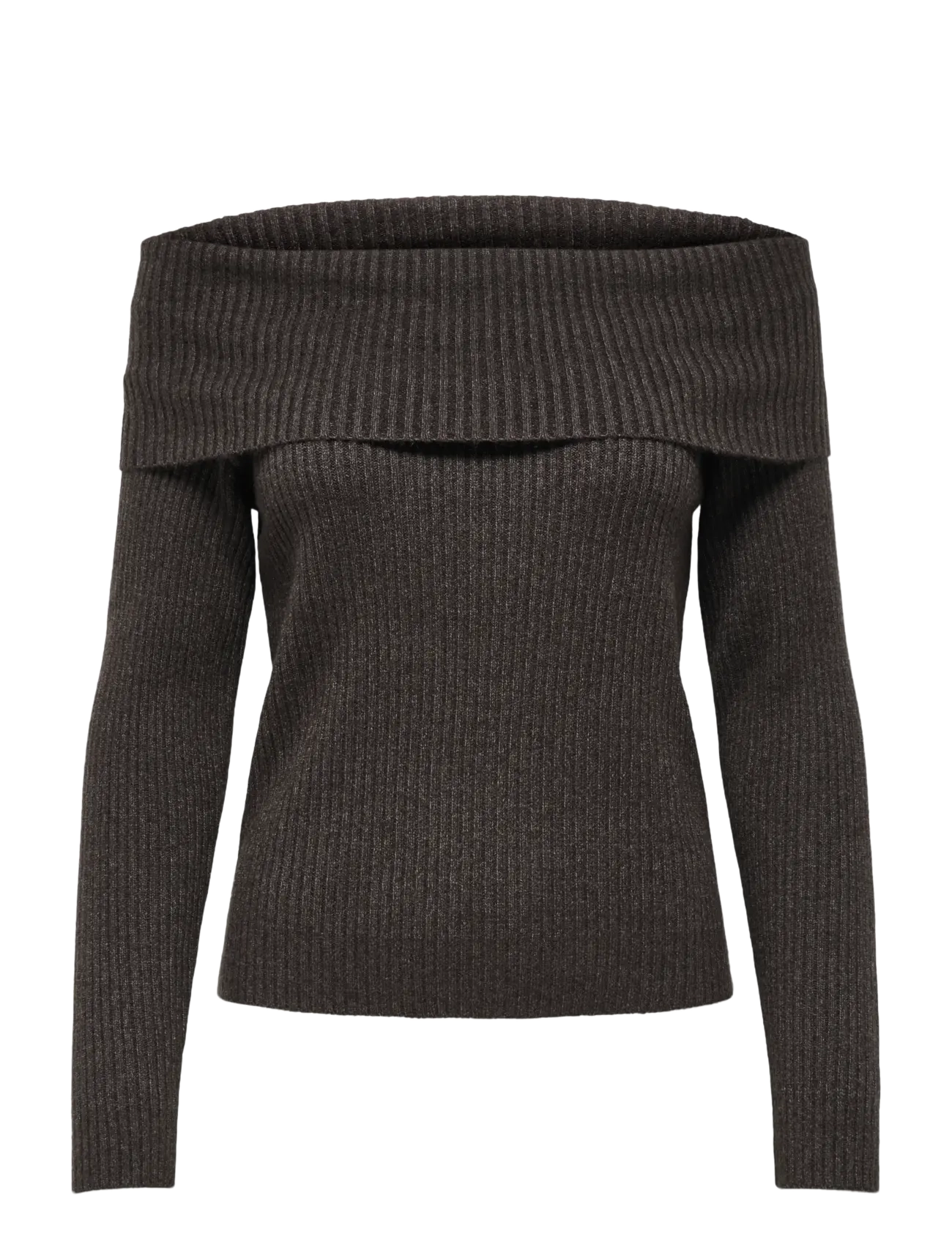 ONLY ONLKATIA LS OFF SHOULDER KNT NOOS - Kleidung - CHOCOLATE TORTE / brown