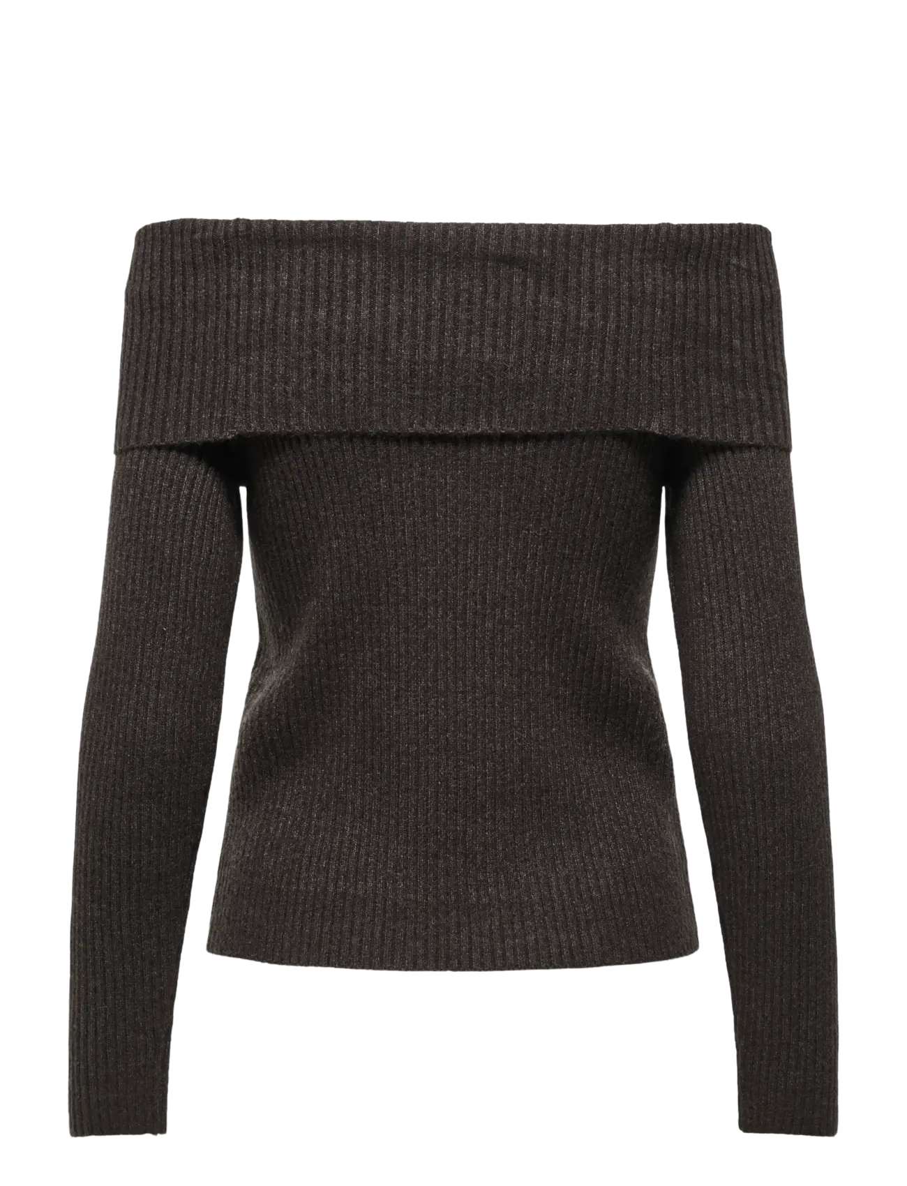 ONLY - ONLKATIA LS OFF SHOULDER KNT NOOS - pullover - chocolate torte - 2