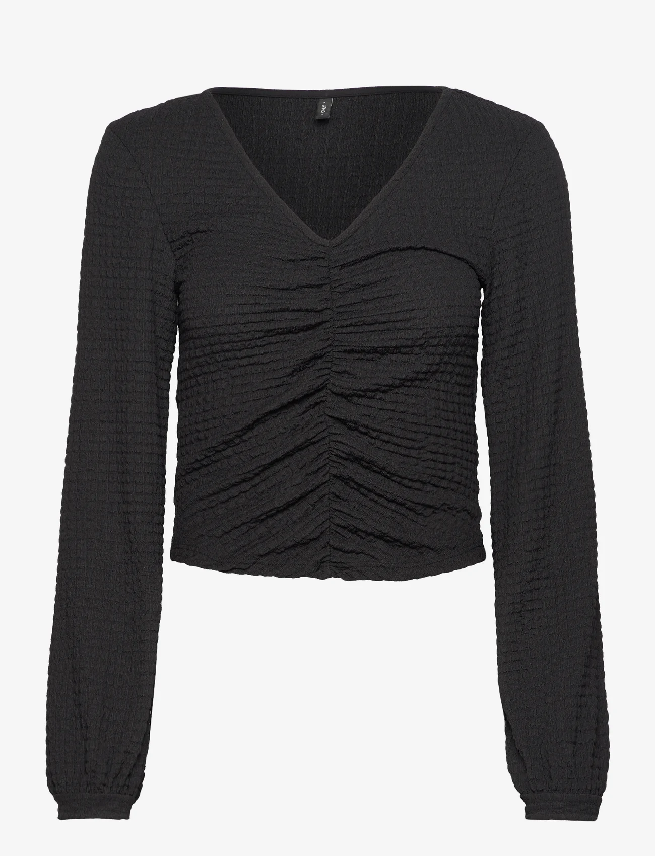 ONLY - ONLMAI L/S RUCHING TOP CC JRS - lowest prices - black - 0