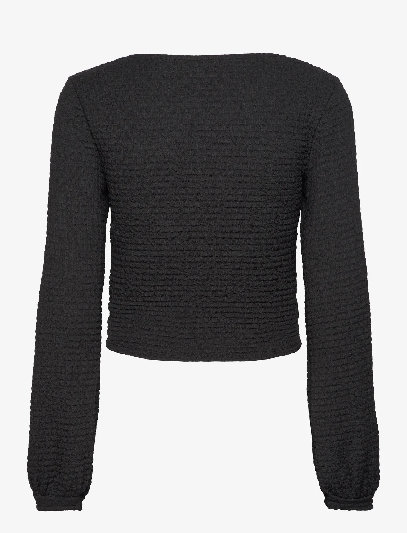 ONLY - ONLMAI L/S RUCHING TOP CC JRS - lowest prices - black - 1