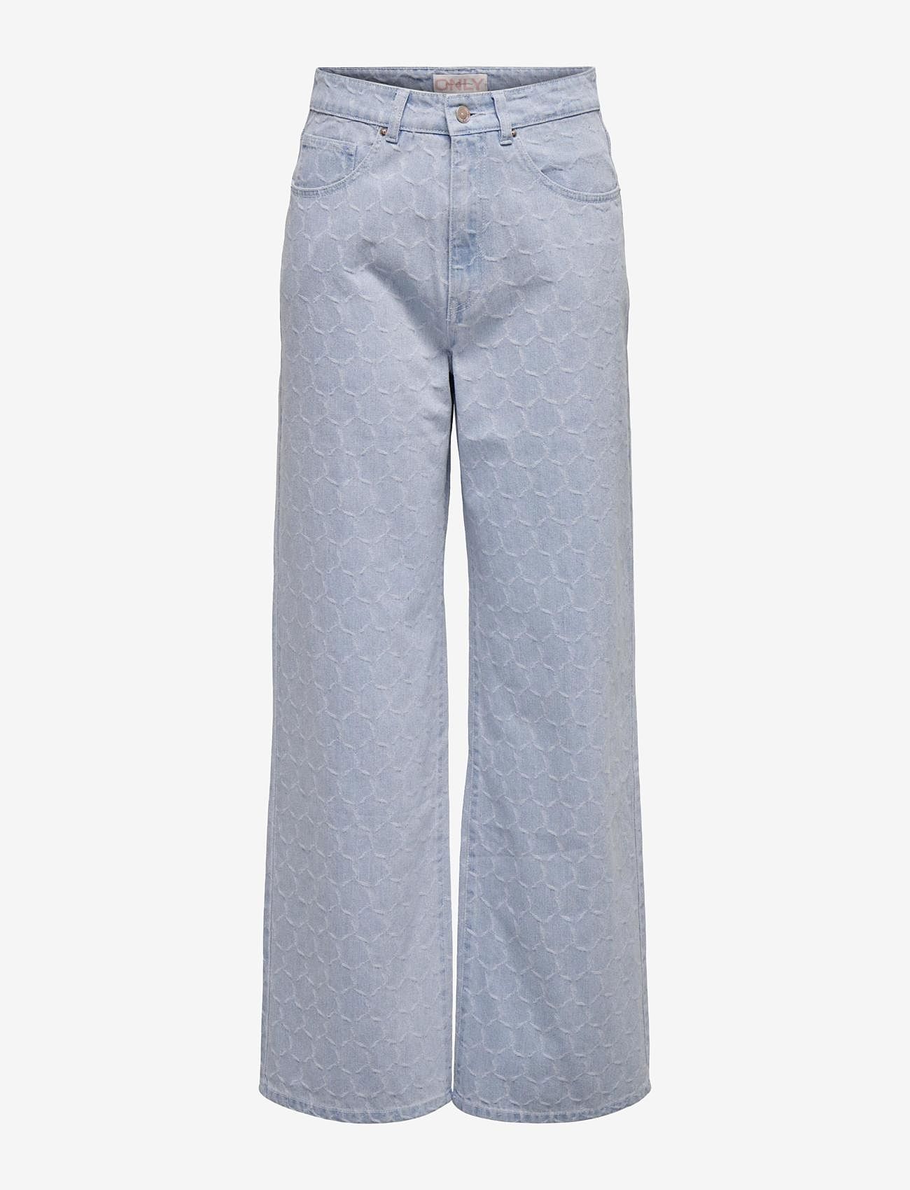 ONLY - ONLHOPE-ELIZA EX HW WIDE DNM BJ - vida jeans - light blue denim - 0