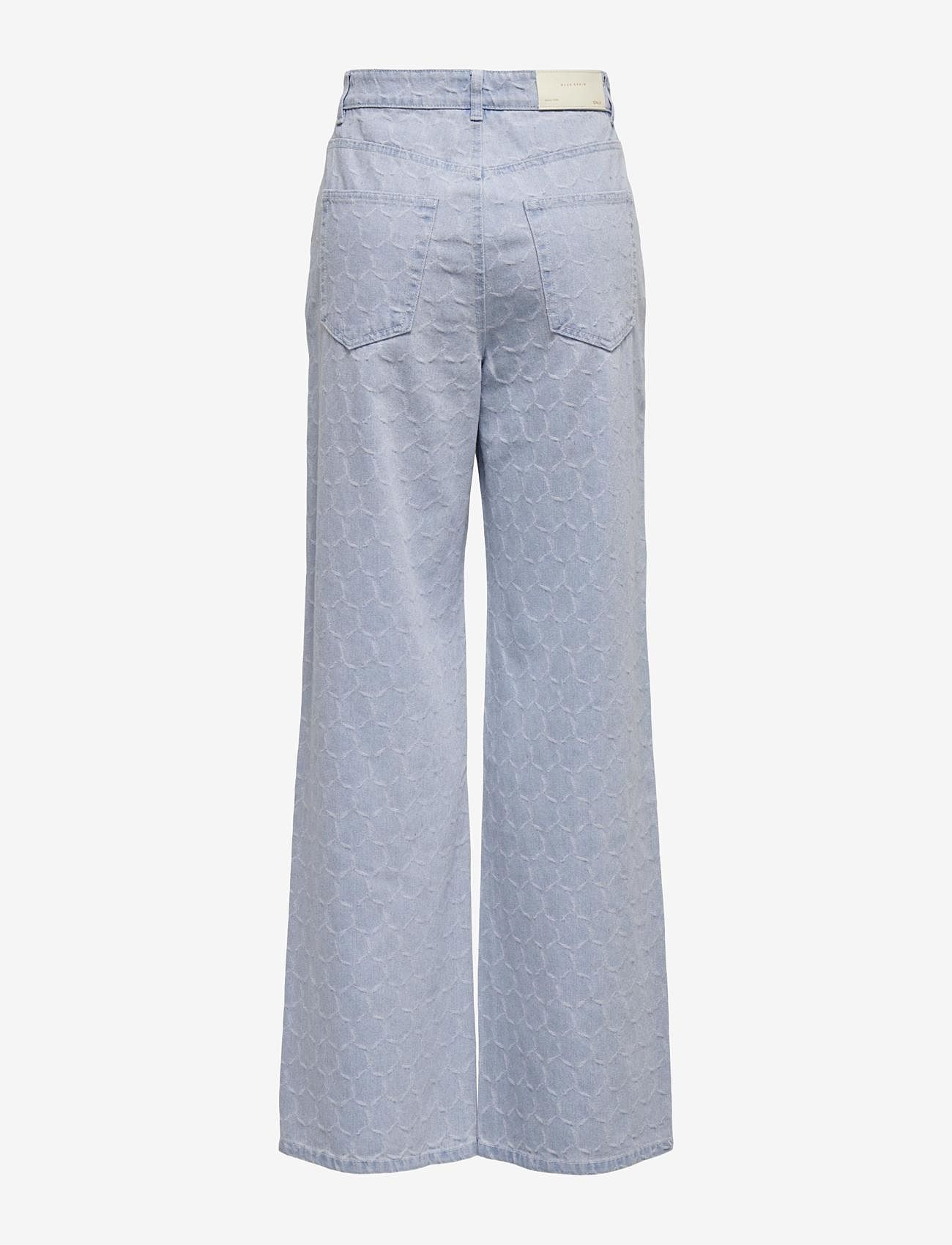 ONLY - ONLHOPE-ELIZA EX HW WIDE DNM BJ - brede jeans - light blue denim - 1