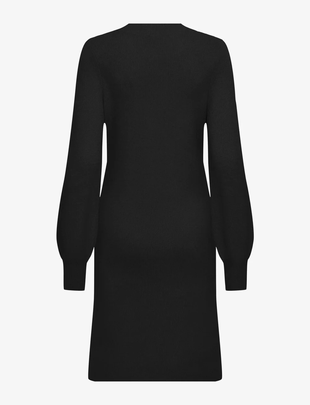 ONLY - ONLKATIA LS V-NECK DRESS NCA KNT - neulemekot - black - 2