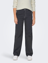 ONLY - ONLMERLE HW STRAIGHT STRIPE PANT CC PNT - straight jeans - night sky - 2