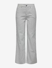 ONLY - ONLMERLE HW STRAIGHT STRIPE PANT CC PNT - madalaimad hinnad - white - 0