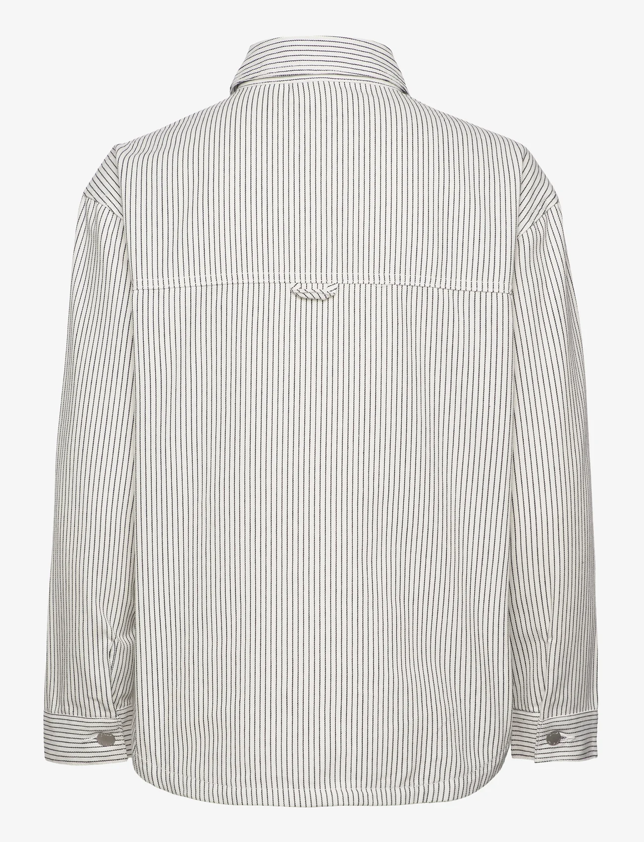 ONLY - ONLMERLE L/S STRIPE SHIRT CC PNT - langærmede skjorter - white - 1