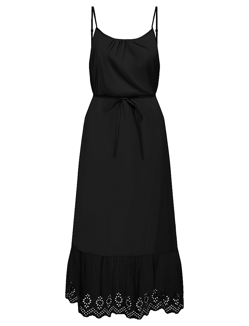 ONLY - ONLLOU LIFE EMB STRAP ANKEL DRESS PTM - suvekleidid - black - 1