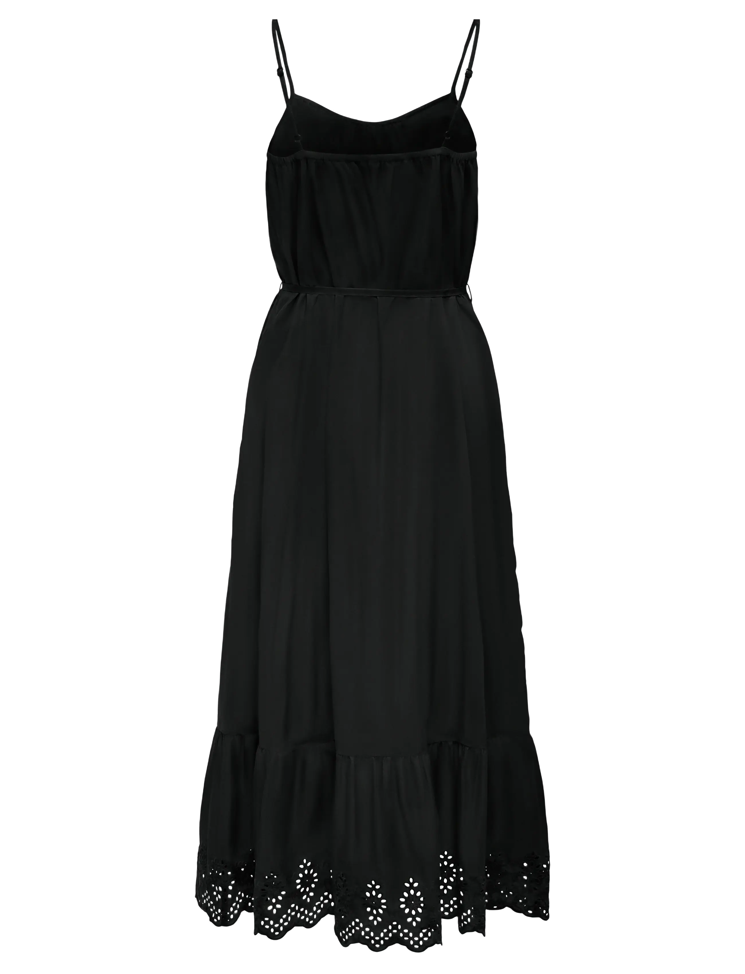 ONLY - ONLLOU LIFE EMB STRAP ANKEL DRESS PTM - zomerjurken - black - 2
