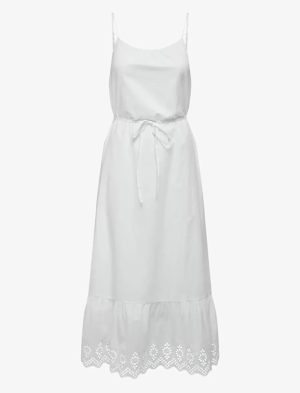 ONLY - ONLLOU LIFE EMB STRAP ANKEL DRESS PTM - sommerkjoler - bright white - 1