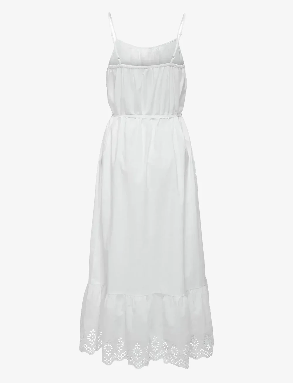 ONLY - ONLLOU LIFE EMB STRAP ANKEL DRESS PTM - sommerkjoler - bright white - 2
