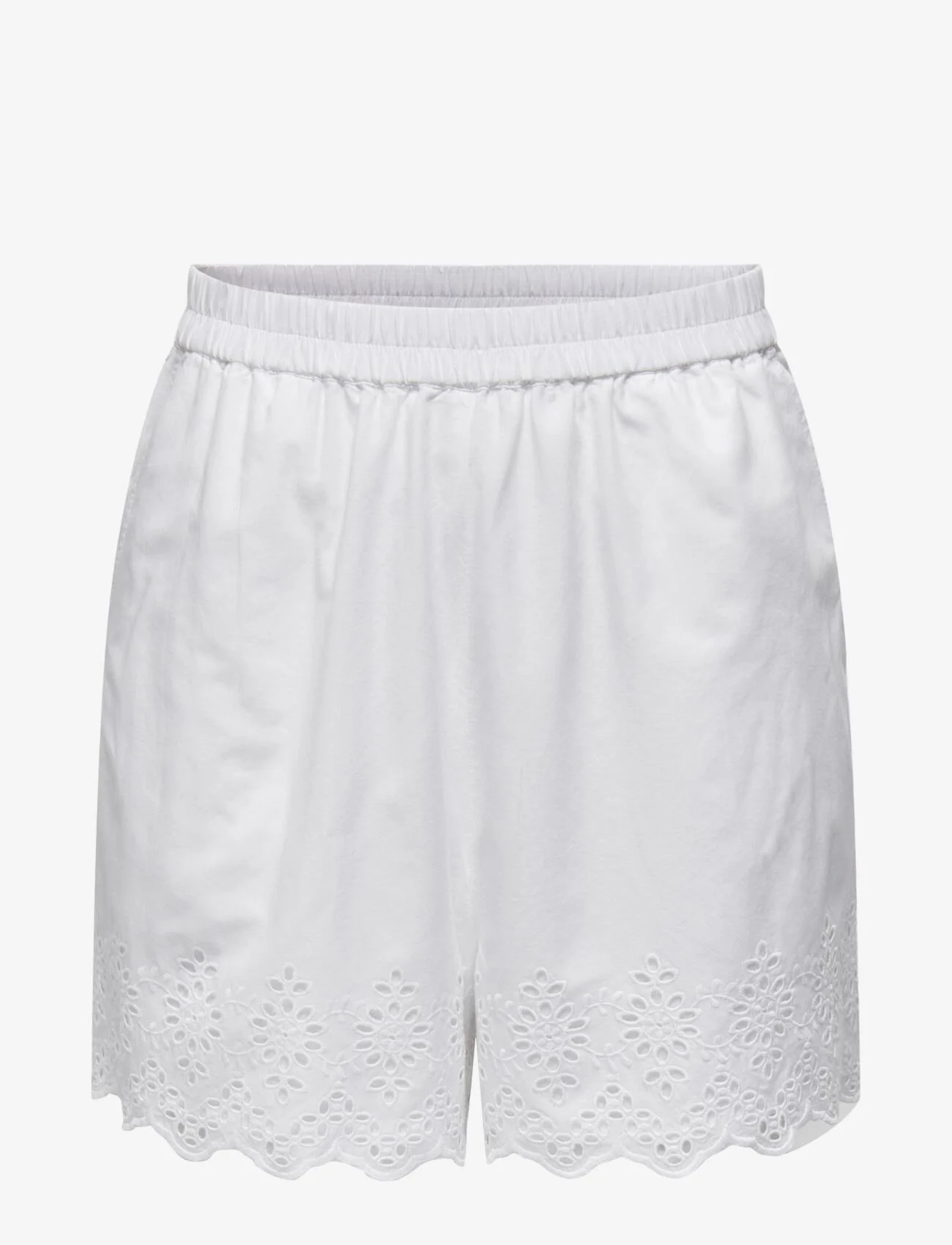 ONLY - ONLLOU LIFE EMB LOOSE SHORTS PTM - shorts casual - bright white - 0