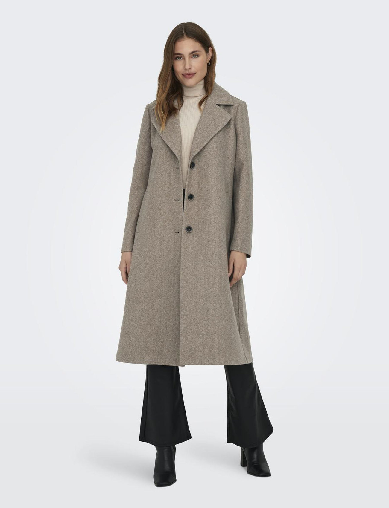 ONLY - ONLEMMA LIFE REG. LONG COAT OTW - mantlid - cinder - 0