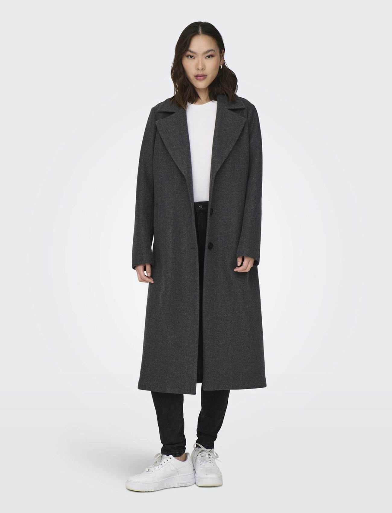 Veste Coatigan Femme En Laine - Couleur Gris/moutarde, Motif Check, Fabriqué En Italie