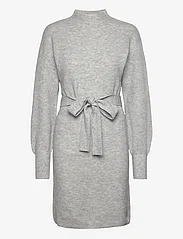 ONLY - ONLTHILDE LIFE SHORT LS DRESS EX KNT - strikkede kjoler - light grey melange - 0