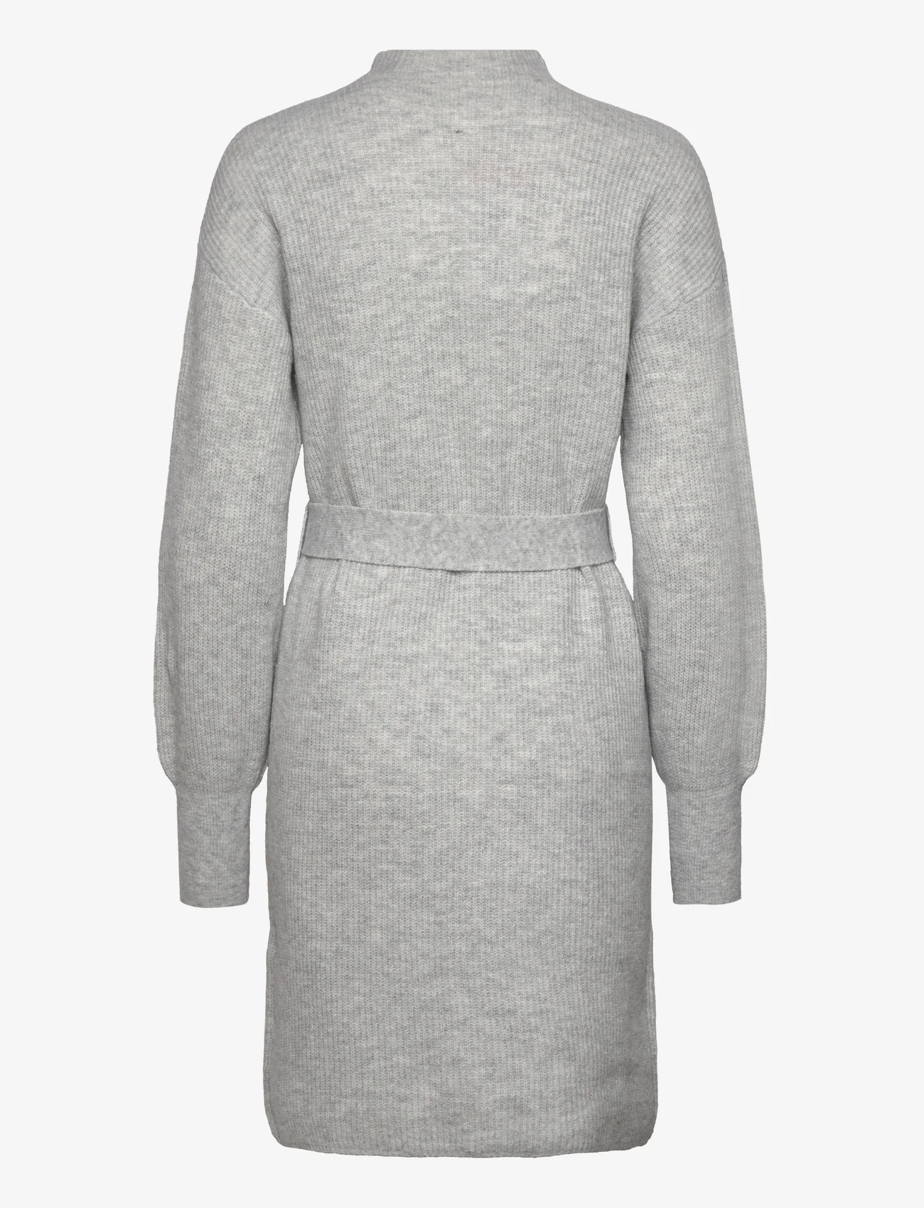 ONLY - ONLTHILDE LIFE SHORT LS DRESS EX KNT - strikkede kjoler - light grey melange - 1