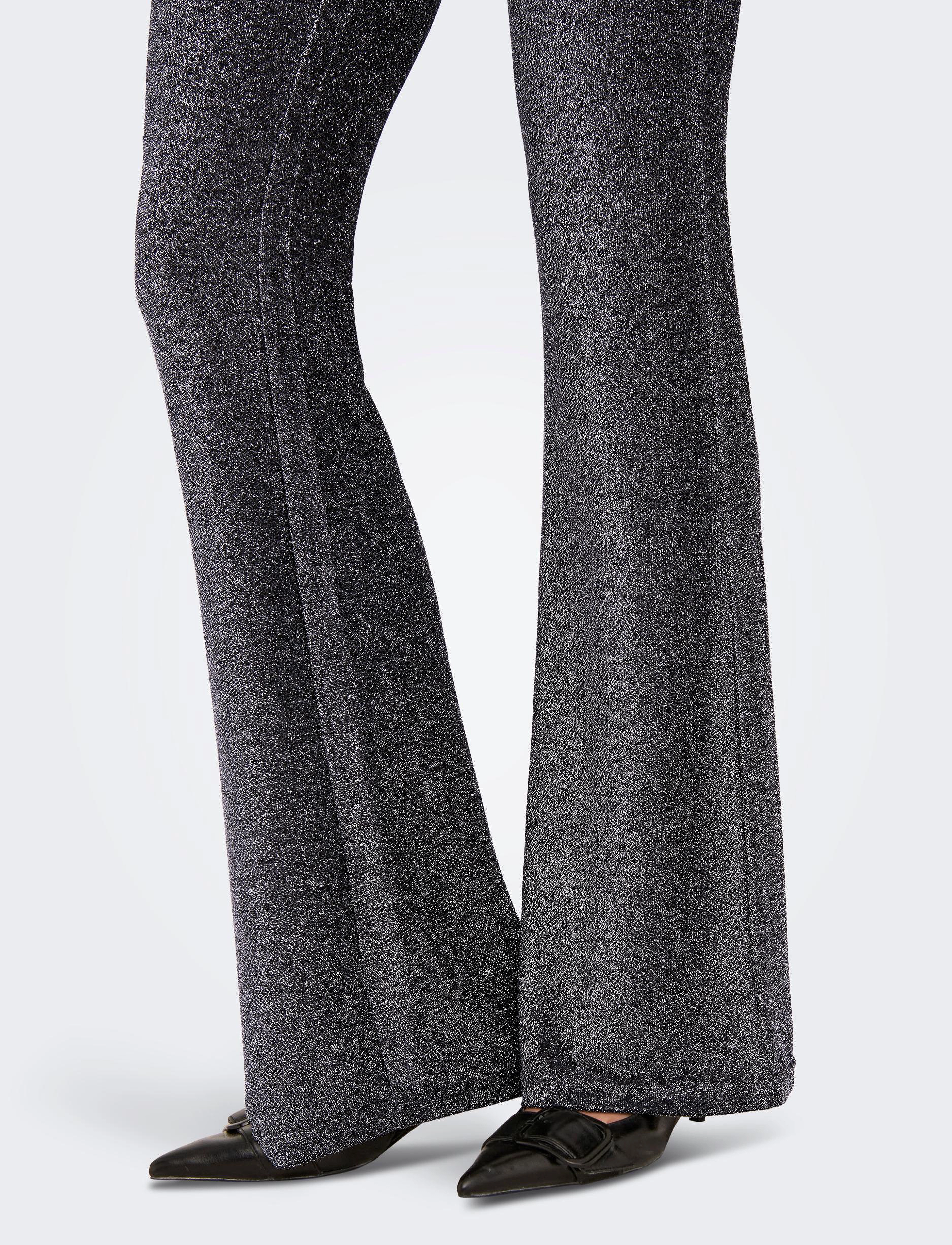 ONLY - ONLRICH GLITTER FLARED PANT CS JRS - laveste priser - silver metallic - 5