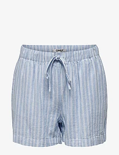 ONLCARO MW LINEN B PULL-UP SHORTS CC PNT, ONLY