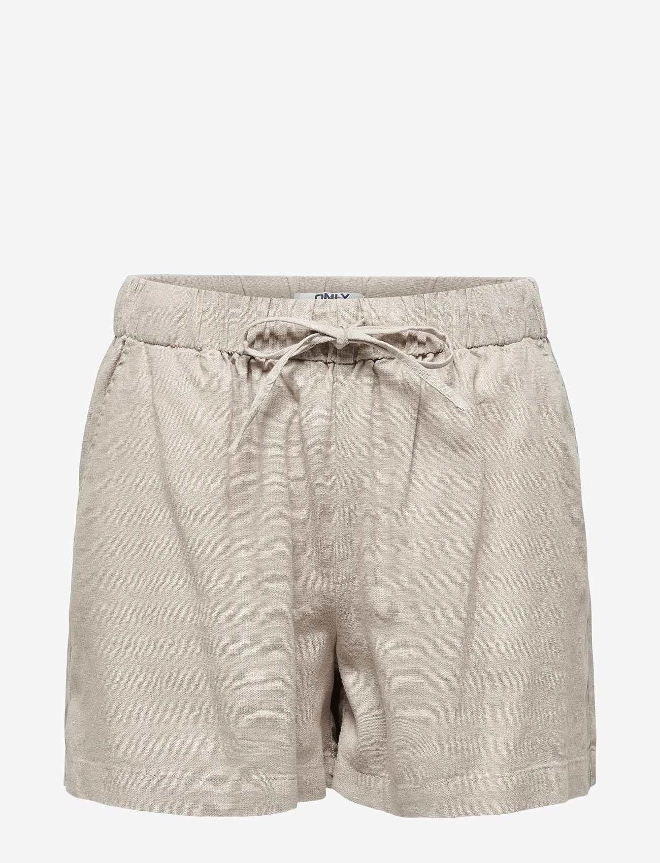 ONLY - ONLCARO MW LINEN B PULL-UP SHORTS CC PNT - lowest prices - oxford tan - 0
