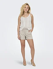 ONLY - ONLCARO MW LINEN B PULL-UP SHORTS CC PNT - lowest prices - oxford tan - 4