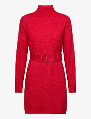 ONLY - ONLBELLA LS BELT DRESS EX KNT - knitted dresses - chinese red - 0