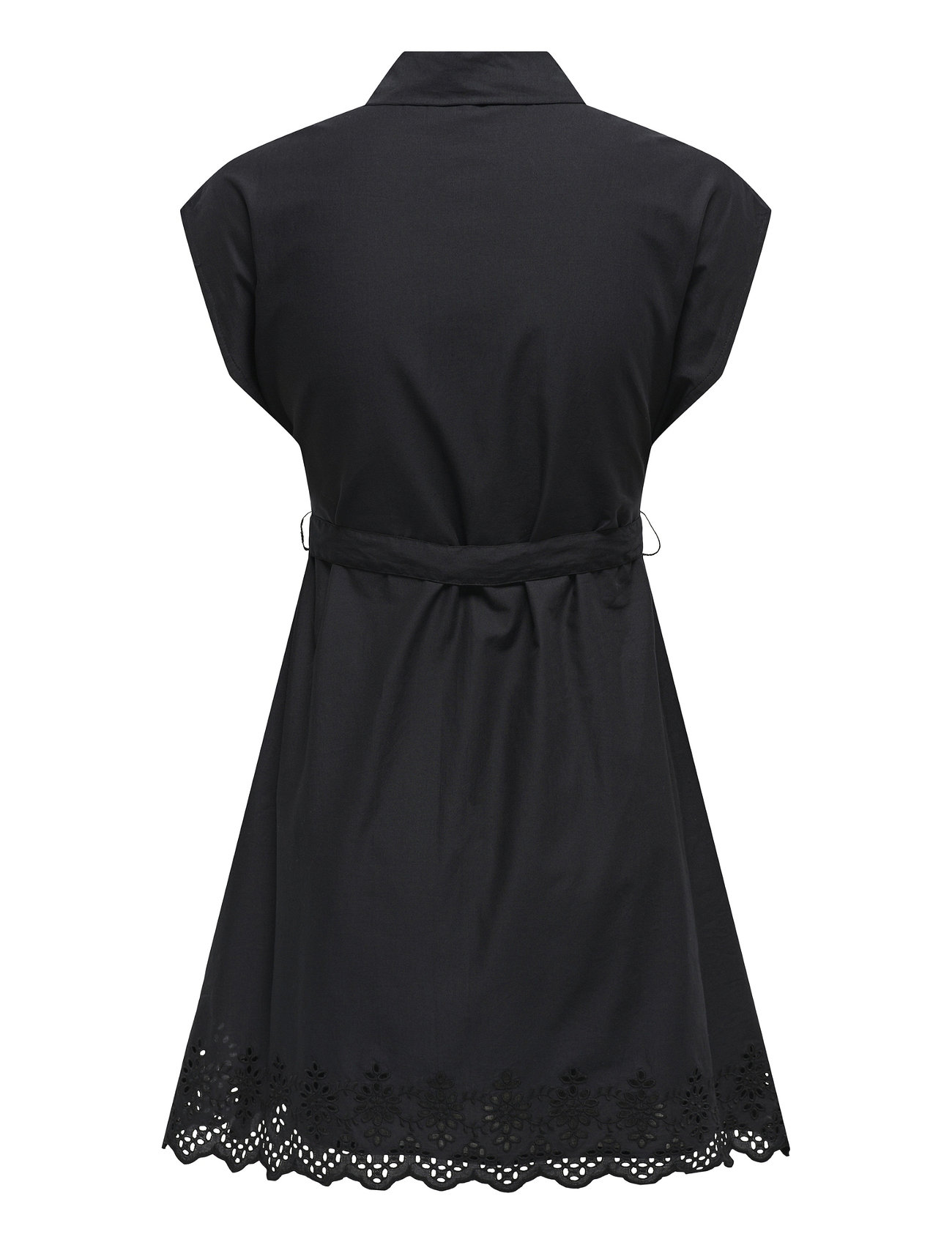 ONLY - ONLLOU LIFE EMB S/S SHIRT DRESS PTM - sukienki koszulowe - black - 2